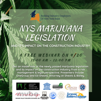 NYS Marijuana Legislation Webinar near Syracuse NY Syracuse Builders Exchange